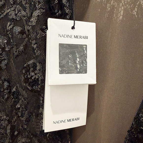 NADINE MERABI Black Sequin Jumpsuit - Picture 7 of 8